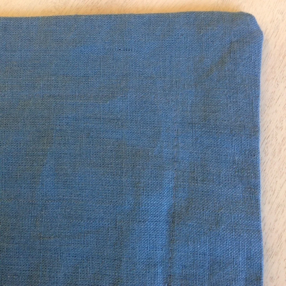 Ralph Lauren Pair of Blue Linen Pillow Shams